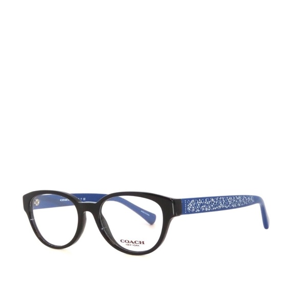 Coach 6069 5282 49 Black Blue Eyeglasses HC6069 - Picture 1 of 5